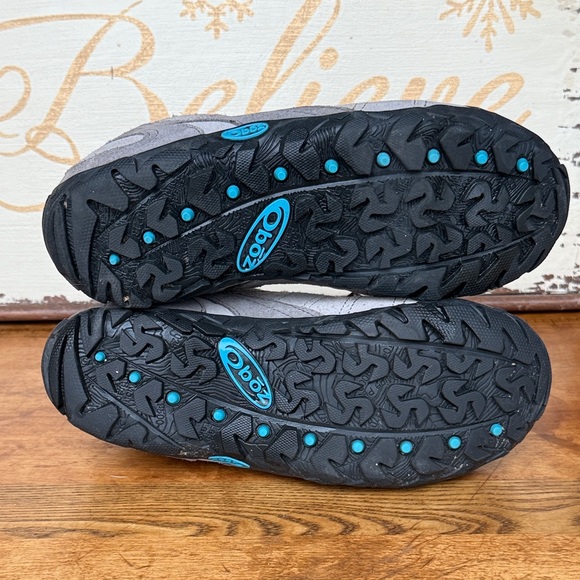 Womens Oboz Hiking Shoes Gray and Blue Size 8.5 - Picture 7 of 7